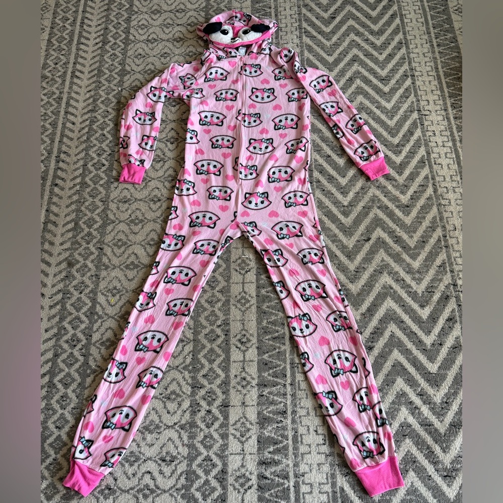 Adorable Pink Fox Kids Pajama Set